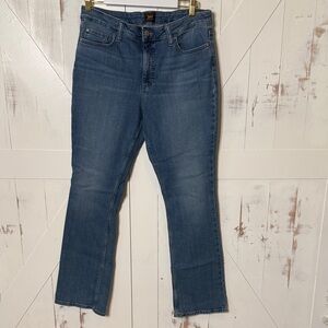 Vintage Lee Women's Blue Straight Leg Jeans